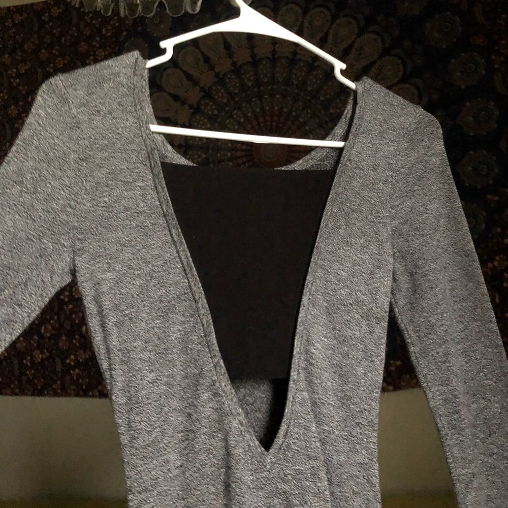 Express Gray And Black Body Con